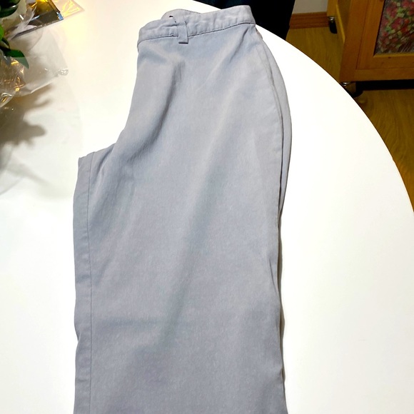 Gray boot cut pants in great condition. They are rayon, nylon, and Lycra blend. - Picture 2 of 2